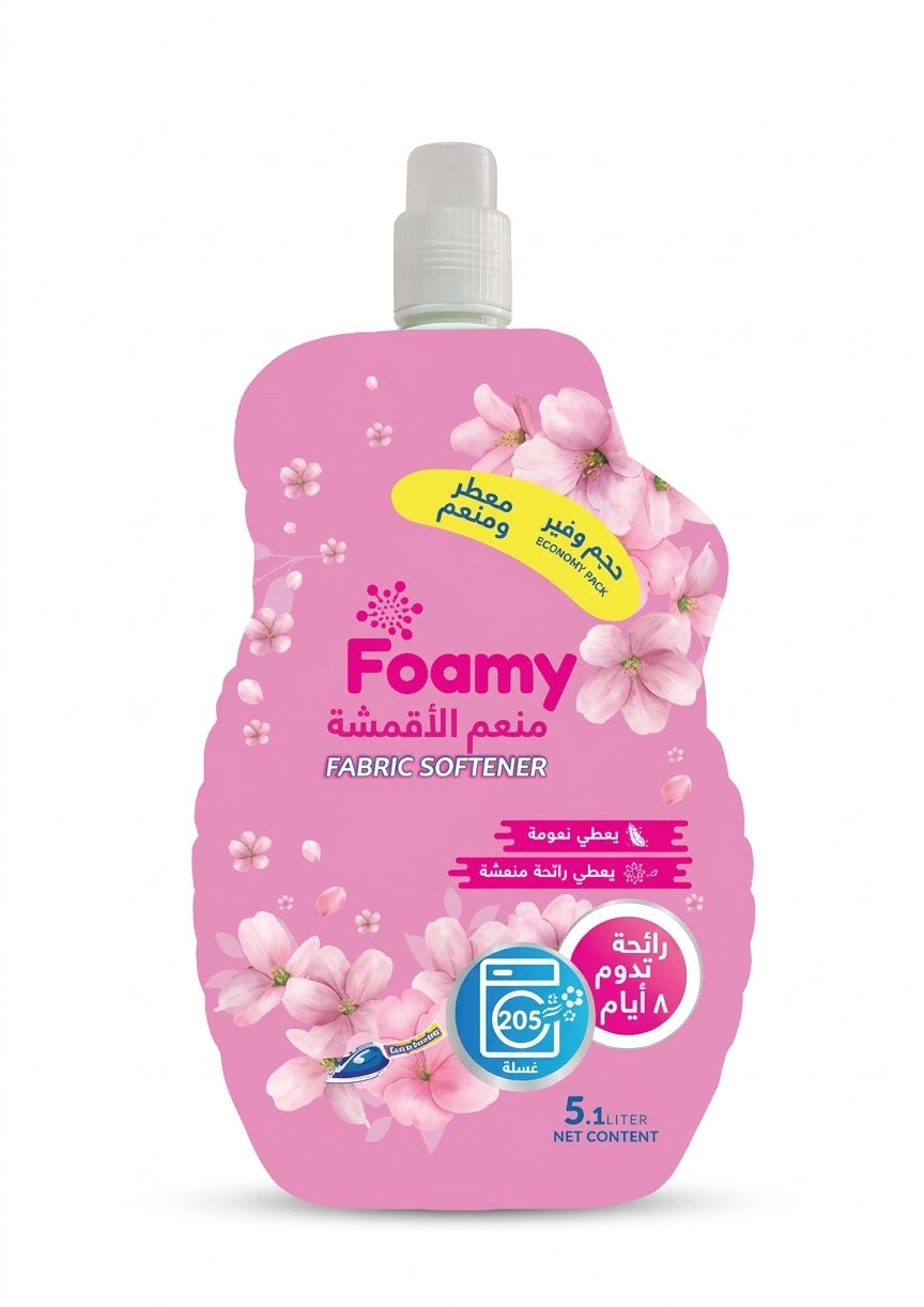 Foamy Fabric Softener Pink 5.1 L