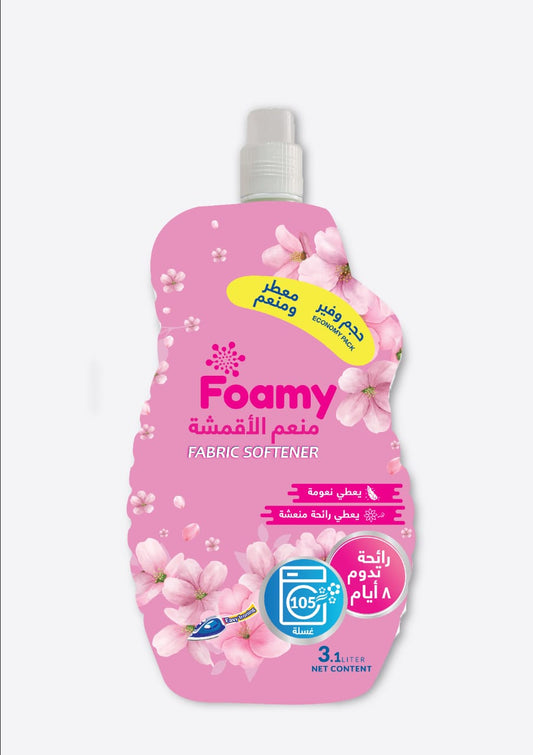 Foamy Fabric Softener Pink 3.1 L