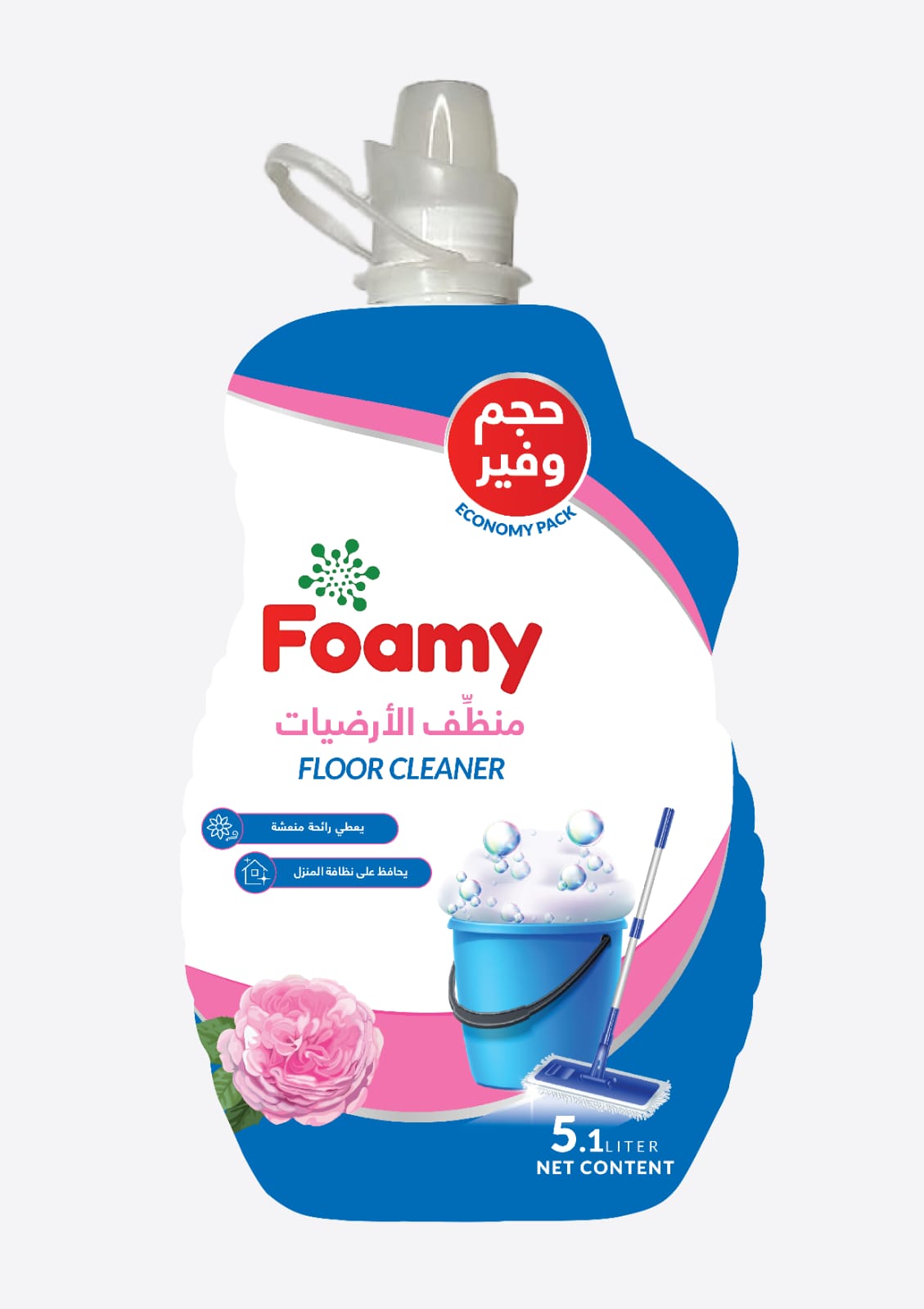 Foamy Floor Cleaner Flower 5.1 L