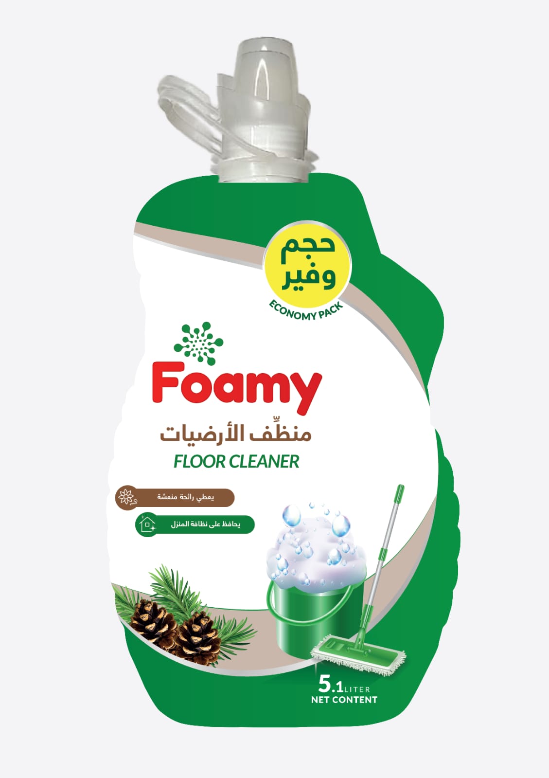 Foamy Floor Cleaner Pine 5.1 L