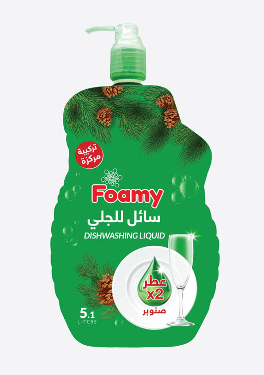 Foamy DishWashing Liquid Pine 5.1 L